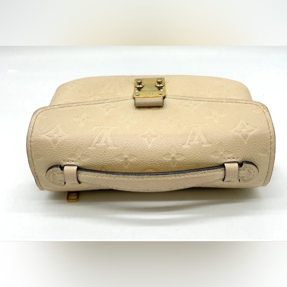 Authentic Louis Vuitton Monogram Empreinte Beige Pochette Metis 2wayBag Bx - Picture 5 of 17